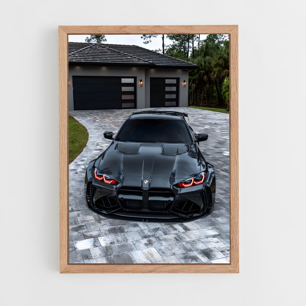 Poster M4 Noir Éclat – affiche BMW (vue 4)